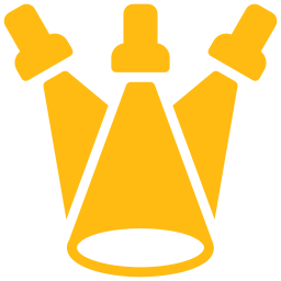 Icon of a spotlight for becoming a chapter.